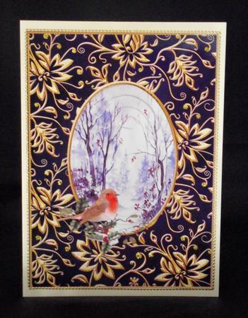 Blue Winter with Robin Step by Step Decoupage by Lady Rosemary Warboys