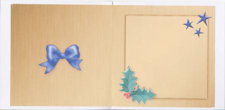 Elegant Christmas Greeting Matching Insert Square Portrait by Lady Rosemary Warboys