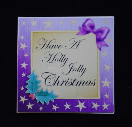 8 x 8 Elegant Christmas Greetings Scalloped Corner Kit by Lady Rosemary Warboys