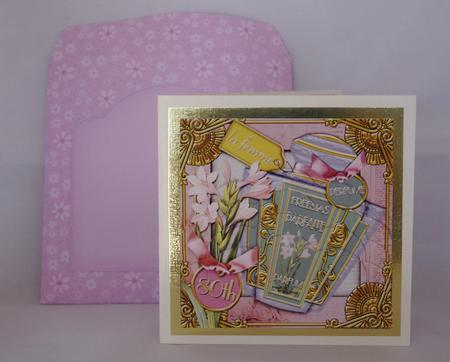 Freesia Perfume 80th Birthday 5in Scallop Bottom Stacker by Lady Rosemary Warboys