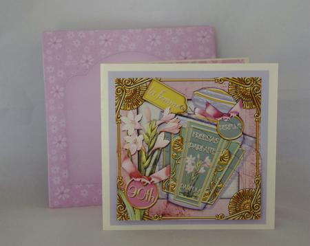 Freesia Perfume 90th Birthday 5in Scallop Bottom Stacker by Lady Rosemary Warboys