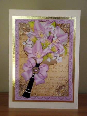 Lilac Lily Fan 7x5in Swirvey Top Bottom Stacker by Lady Rosemary Warboys