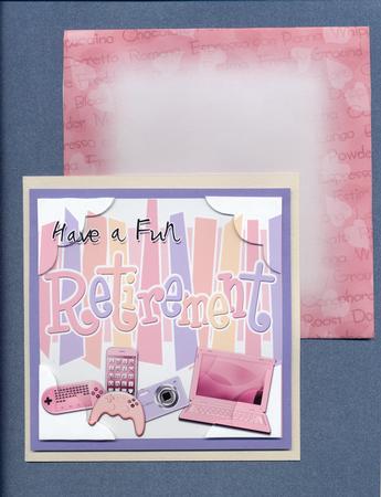 8 x 8 Retirement Gadgets Games N Gizmos Scalloped Corner by Lady Rosemary Warboys