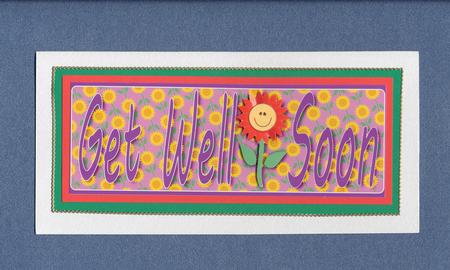 Get Well Soon with Flower Large Dl 3 by Lady Rosemary Warboys