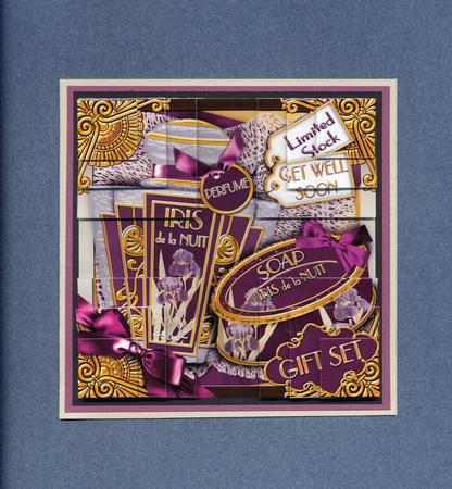 Night Iris Parfum Get Well Soon 5in Corner Stacker by Lady Rosemary Warboys