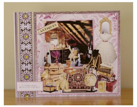 Antiques in the Attic 8x8 Topper by Lady Rosemary Warboys