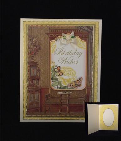 Lemon Roses Birthday Wishes Sentiment Ink Saver Tag Sheet by Lady Rosemary Warboys