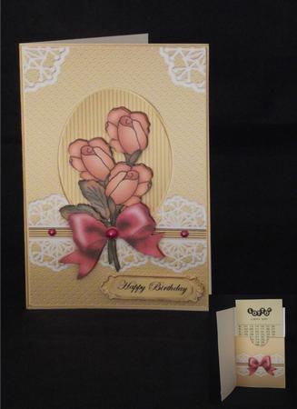 Daisies and Lace Lottery Wallet Card by Lady Rosemary Warboys