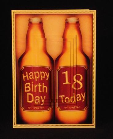 Happy Birthday, 18 Today! Beer Gift Set Pyramage Topper by Lady Rosemary Warboys
