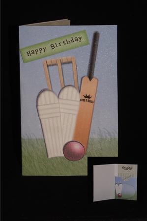 Cricket Lottery Wallet Card by Lady Rosemary Warboys
