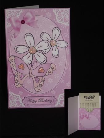 Fluttery Butterfly Lottery Wallet Card by Lady Rosemary Warboys
