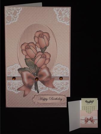 Daisies and Lace Lottery Wallet Card by Lady Rosemary Warboys