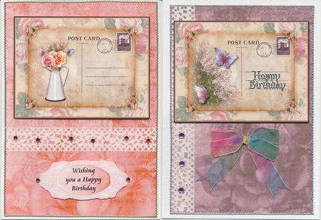 Vintage Tea Rose Corner Mid 8 Scrapbooking Papers Kit by Lady Rosemary Warboys