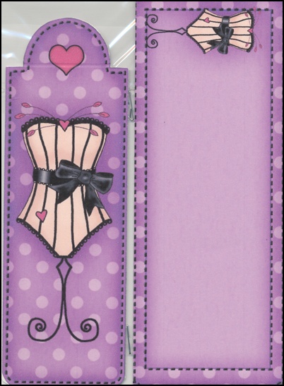 Oh La La! Bookmark Card N Envelope by Lady Rosemary Warboys