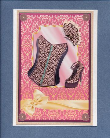 Gold Patterned Card Fronts on Pastel Backgrounds by Lady Rosemary Warboys