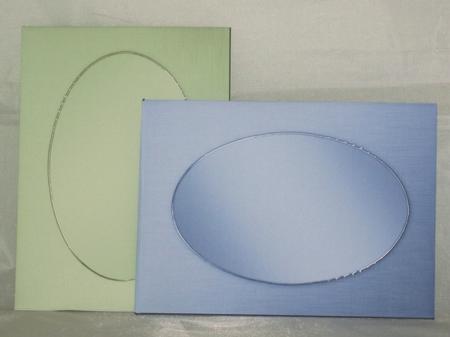 Elegant Metallic Shaped Cards Matching 5 x 7 Envelope Kit by Lady Rosemary Warboys