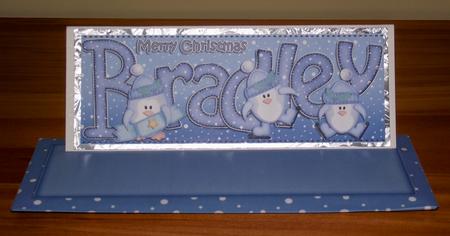 Xmas Large Dl Bradley Quick Card N 3D Decoupage by Lady Rosemary Warboys