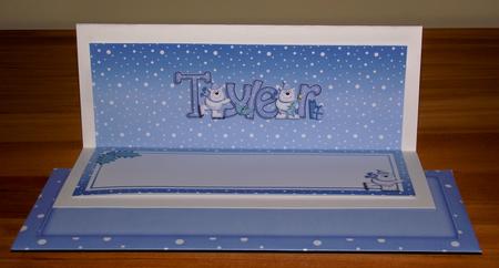 Xmas Tyler with Bears Matching Large Dl Insert by Lady Rosemary Warboys