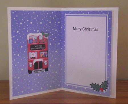 Xmas Santa Express A5 Caitlyn Matching A5 Insert by Lady Rosemary Warboys