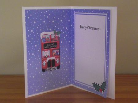 Xmas Santa Express A5 Evelyn Matching A5 Insert by Lady Rosemary Warboys