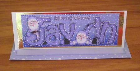 Xmas Large Dl Jaydn Quick Card N 3D Decoupage by Lady Rosemary Warboys