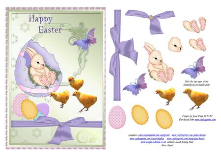 Easter Bunnies Clip Art by Lady Rosemary Warboys