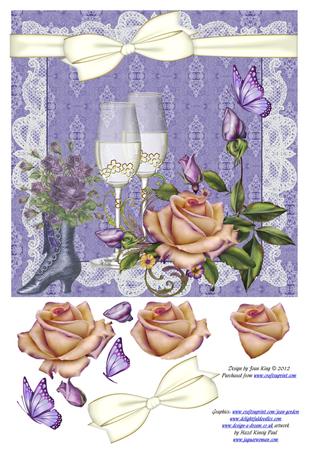 Cu Vintage Roses & Boots by Lady Rosemary Warboys
