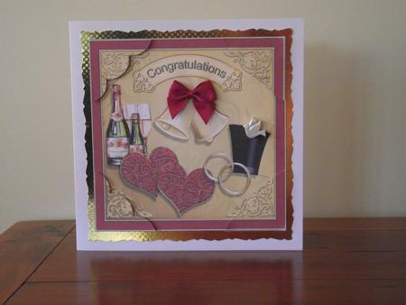 8 x 8 Wedding Scalloped Corner Topper by Lady Rosemary Warboys