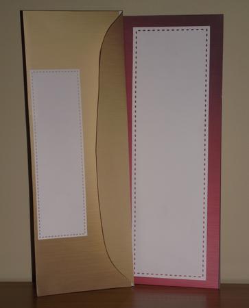 5 Large Slim Metalliclpolka Dot Envelopes Kit by Lady Rosemary Warboys