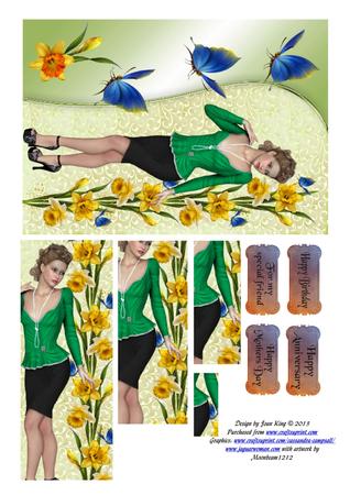 6 Vintage 50s Style Poser Tubes by Lady Rosemary Warboys