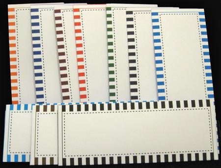 10 Mini Dl (80 x 215mm) Stripes Envelope Kit by Lady Rosemary Warboys