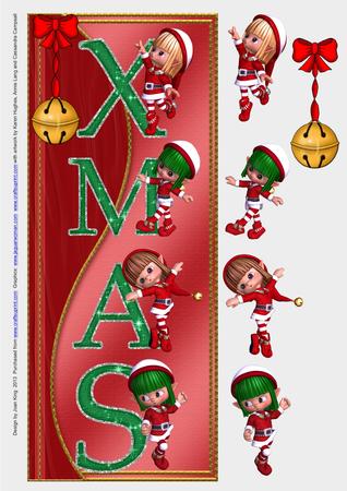 Christmas Sparkle & Glitter Alpha & Numbers by Lady Rosemary Warboys