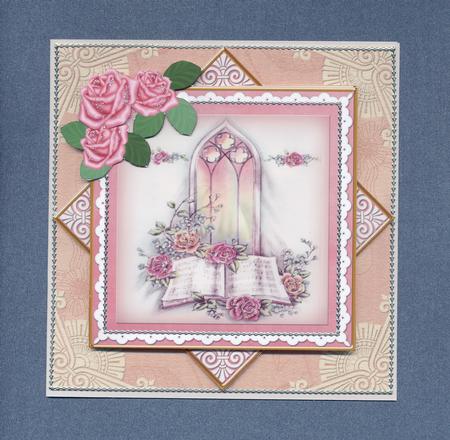 Glory Window Pink 3D Diamond Card Mini Kit by Lady Rosemary Warboys