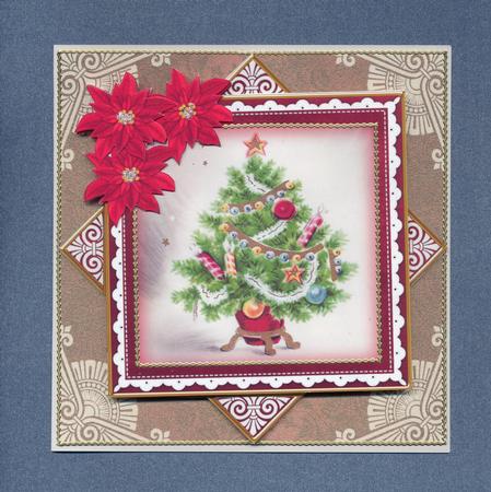 Elegant Tree Red 3D Diamond Card Mini Kit by Lady Rosemary Warboys