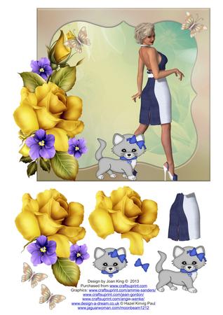 Cu 4 Rose Frames and Butterflies by Lady Rosemary Warboys