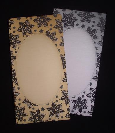 6 Dl Xmas Bright Snowflakes Envelope Kit by Lady Rosemary Warboys