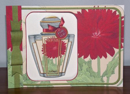 Red Dahlia Perfume 7x5inch Aperture Card Mini Kit by Lady Rosemary Warboys