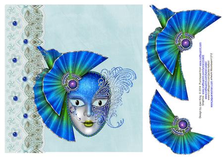 Lace Frames - Light Blue by Lady Rosemary Warboys