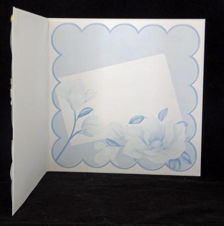 Magnolia Pale Blue 8in Scallop Insert Panel 1 Sheet by Lady Rosemary Warboys