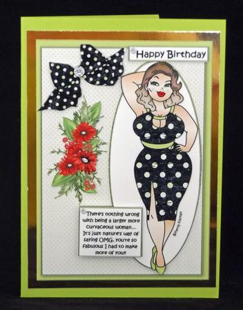 Foxy Mama Loves Her Curves Quick Card by Lady Rosemary Warboys