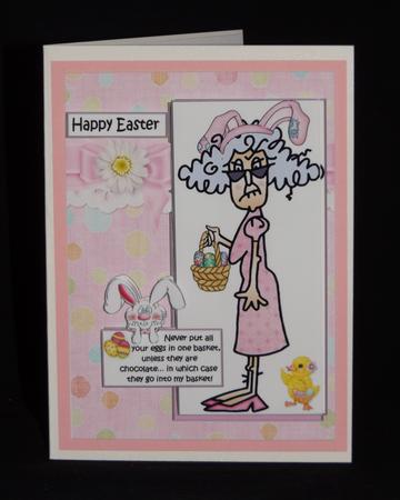 Stella is Collecting Easter Eggs Quick Card by Lady Rosemary Warboys