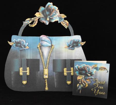 Gothic Blue Handbag Plus Bonus Gift Card Mini Kit by Lady Rosemary Warboys