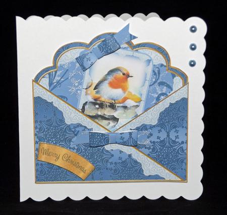 Blue Robin Cross Faux Pocket Cf Mini Kit by Lady Rosemary Warboys