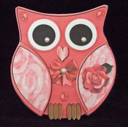 Pink Floral Owl Mini Kit by Lady Rosemary Warboys