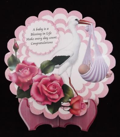 Plate Stands in Baby Blue & Pink by Lady Rosemary Warboys