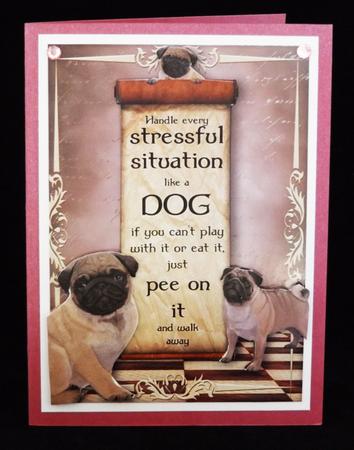 Handle Every Stressful Situation Like a Dog - pug by Lady Rosemary Warboys