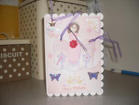 Perfect Princess Bookmark Pocket Quick Card Front by JOANNA HOGGER