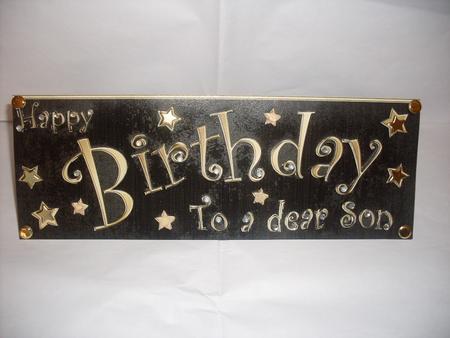 Large Dl Birthday Son Quick Cut and Fold Card by JOANNA HOGGER