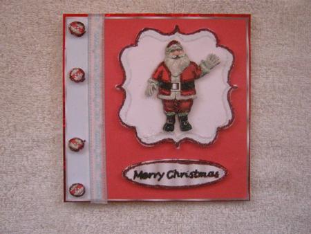 5x5" Father Christmas Card Front by JOANNA HOGGER