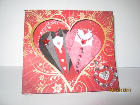 Texedo Valentines 3D Box Card by JOANNA HOGGER